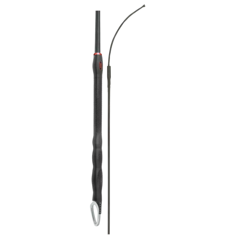 Fleck Dressage Whips - Nylon Weave with Triple Balance Solid Grip/Black - 110cm