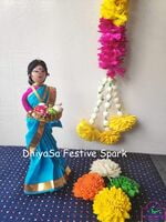 Lady Doll Holding Plate