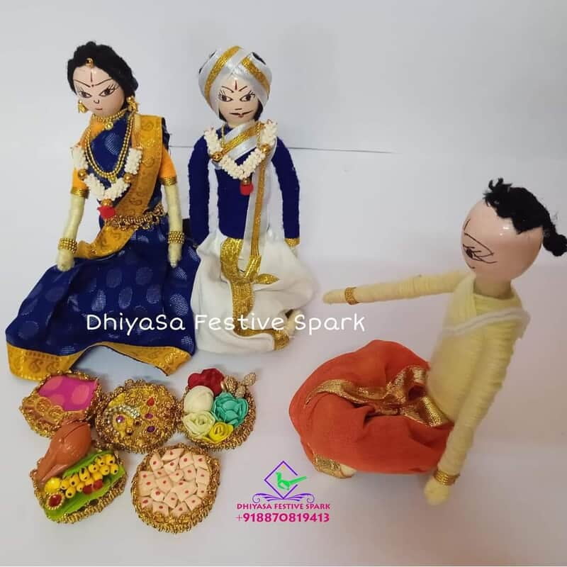 Woollen Wedding Doll Set Woollen Wedding Doll Set