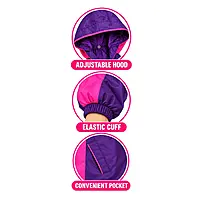 Real DYNA | Long Coat | Purple with Pink | Rainwear