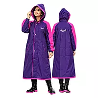 Real DYNA | Long Coat | Purple with Pink | Rainwear