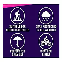 Real DYNA | Long Coat | Purple with Pink | Rainwear