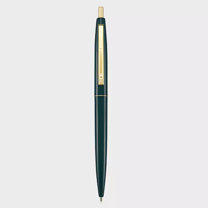BIC Japan Click Gold Ballpoint Pen Dark Green