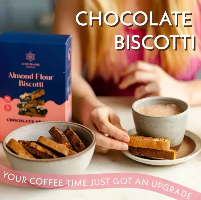 Chocolate Sea Salt Biscotti - Atmosphere