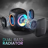 Portronics Dash 10 50W Wireless Bluetooth Party Speaker With Dual Wireless Karaoke Mic Portronics Dash 10 50W Wireless Bluetooth Party Speaker With Dual Wireless Karaoke Mic