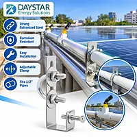 Solar Panel Clamp | L-Shaped 1/2” Galvanized Mount