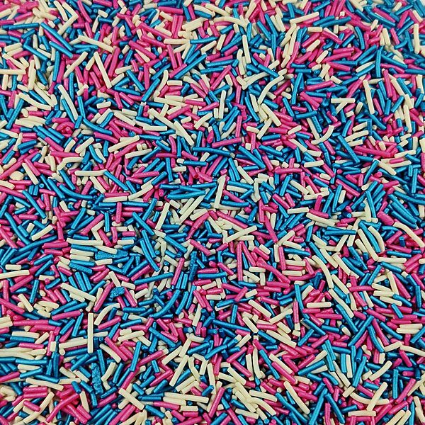 Dazzling Sprinkles Vermicelli White,Pink,Blue| 50g