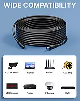 Champion DC Male to Female Extension Cable ,(2.1 x 5.5)mm ,Power Adapter Cord for CCTV Camera, DVR, NVR, LED Strip, IP Camera & Baby Monitor