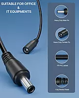 Champion DC Male to Female Extension Cable ,(2.1 x 5.5)mm ,Power Adapter Cord for CCTV Camera, DVR, NVR, LED Strip, IP Camera & Baby Monitor