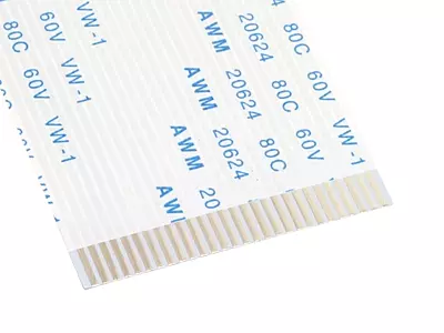 28 Pin 1mm Pitch 50mm Reverse FFC Flexible Flat Cable 28 Pin 1mm Pitch 50mm Reverse FFC Flexible Flat Cable