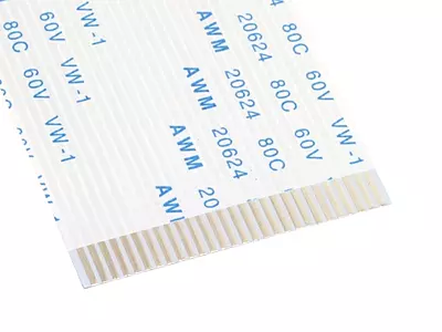 28 Pin 1mm Pitch 50mm Same Side FFC Flexible Flat Cable