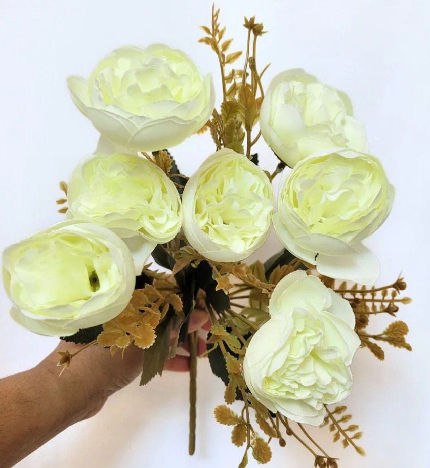 Peony Bunch White with fillers