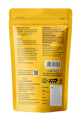 Tablespoon Delhi Chole Masala Tablespoon Delhi Chole Masala