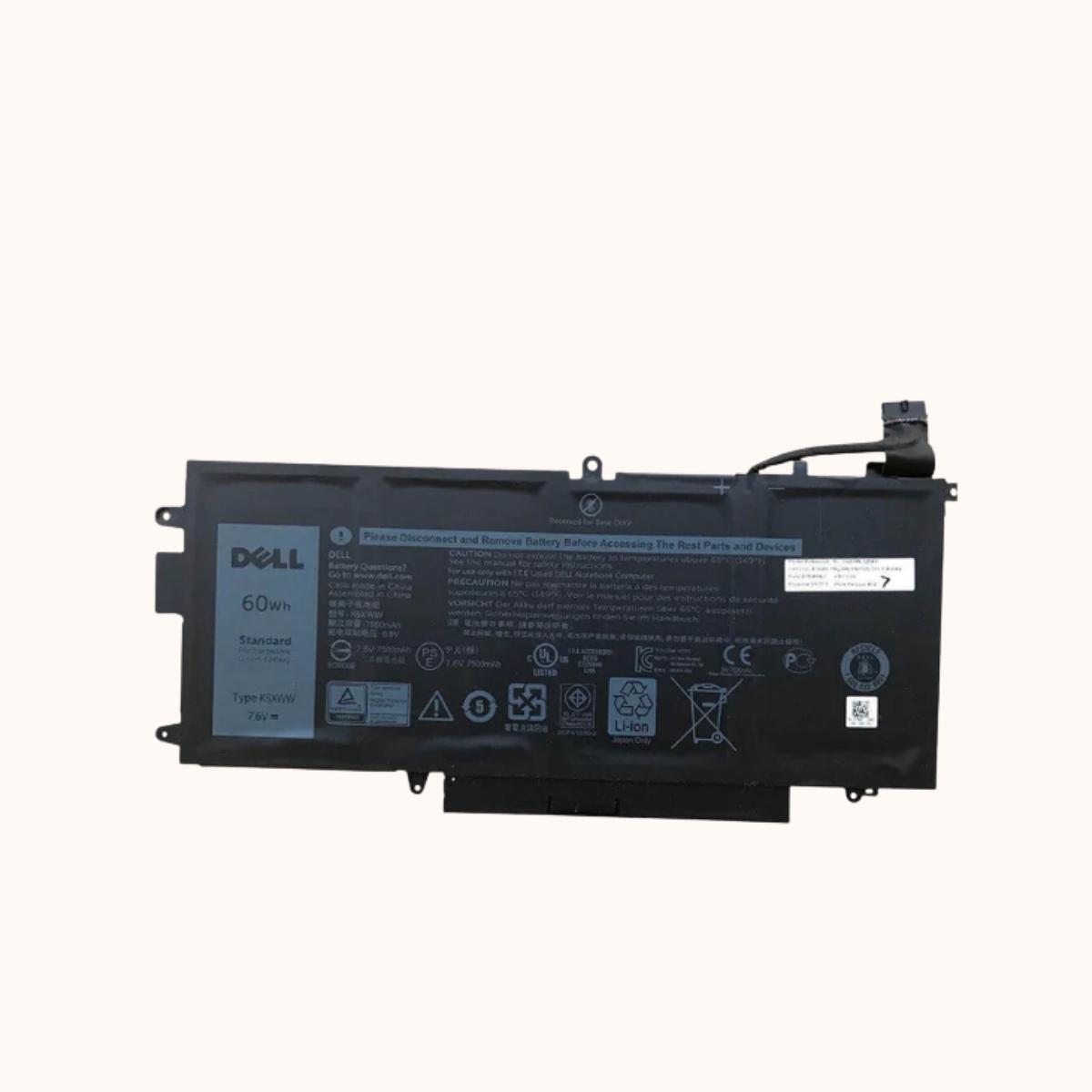 Dell Latitude 7390 Laptop Battery 2 in 1 (F761JR2)