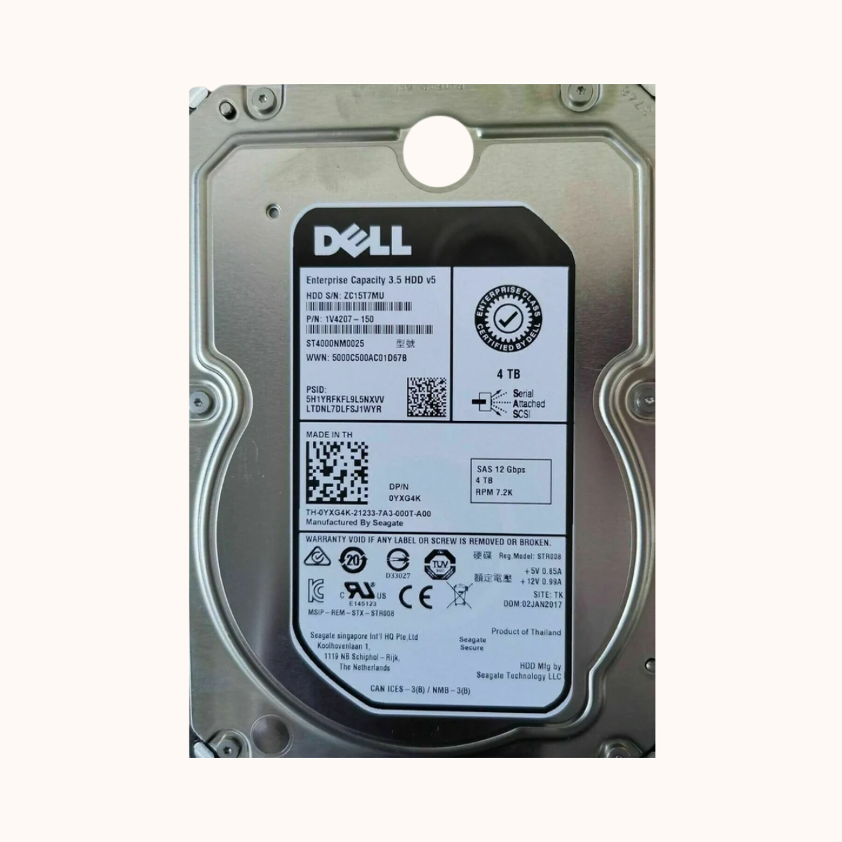 Dell/ WD 4TB SE Enterprise Internal Hard Drive (WD4000F9YZ)