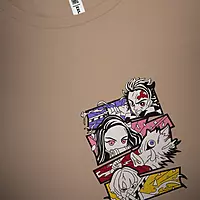 Demon Slayer Gang | Oversized T-Shirt | Off-White