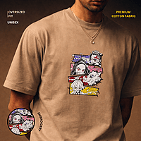 Demon Slayer Gang | Oversized T-Shirt | Off-White