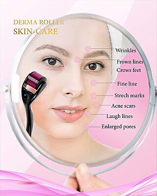 Derma Roller 0.5mm For Face Acne Scars Remover Pack of 2 Derma Roller 0.5mm For Face Acne Scars Remover Pack of 2