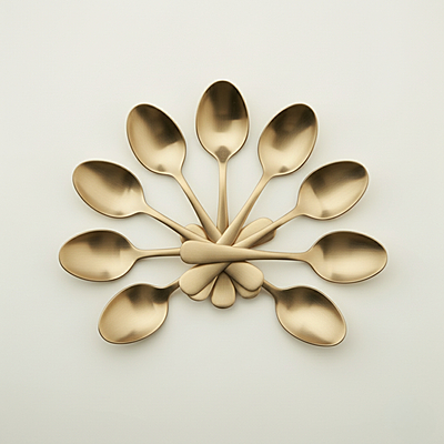 PURE TIN BRONZE DESSERT SPOON (Set Of 12)