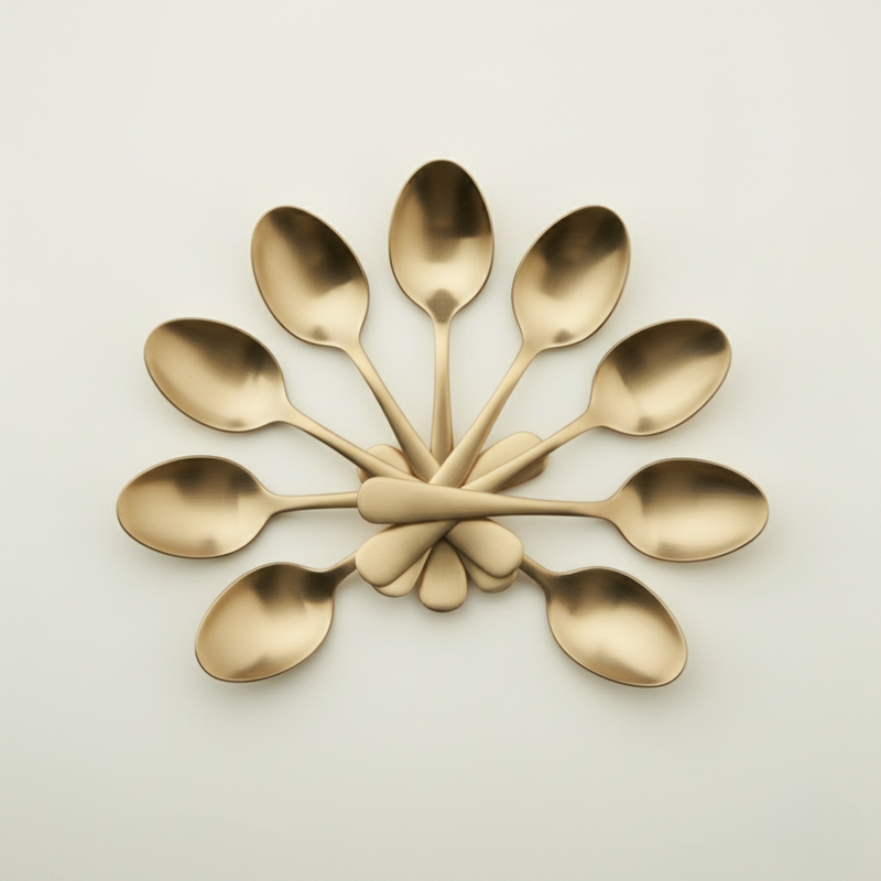 PURE TIN BRONZE DESSERT SPOON (Set Of 12)