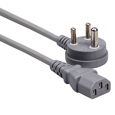 Laptop Power Cable, 3 Pin Type Connector, 1.5M Box Pack (Black)