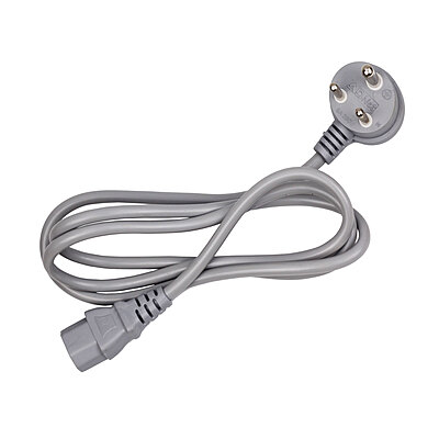 Laptop Power Cable, 3 Pin Type Connector, 1.5M Box Pack (Black)