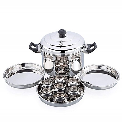 Granny Kitchen Express Stainless Steel Dhokla Maker Idli Cooker | Multipurpose Idli Dhokla Steamer