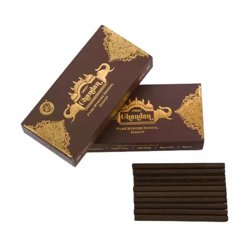 Orkay CHANDAN Pure Mysore Dry Dhoop (10 Sticks)