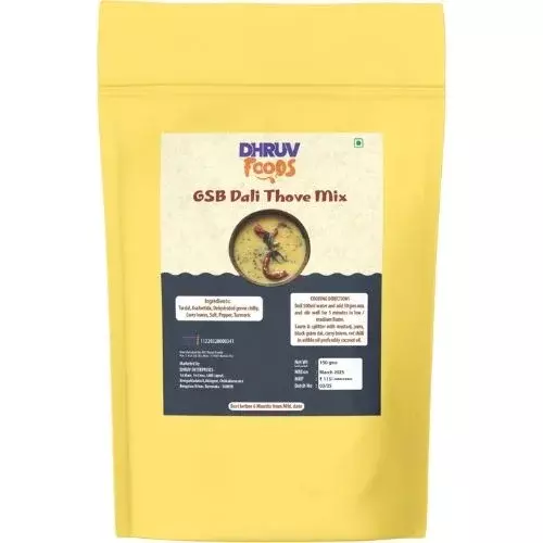 Dhruv Foods GSB Dali Thove Mix – A Taste of Tradition- 150g