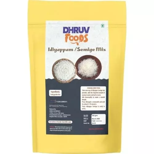 Dhruv Foods Idiyappam / Semige Mix – Soft & Delicious Every Time- 500g