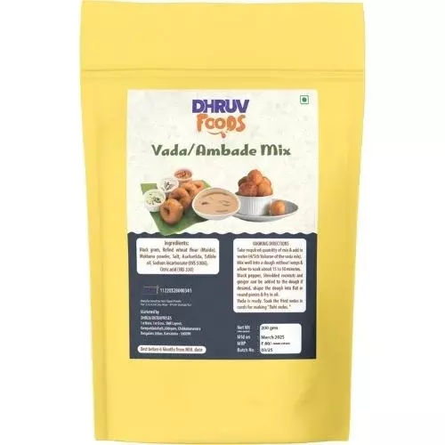 Dhruv Foods Vada/Ambade Mix – Authentic South Indian Taste- 200g
