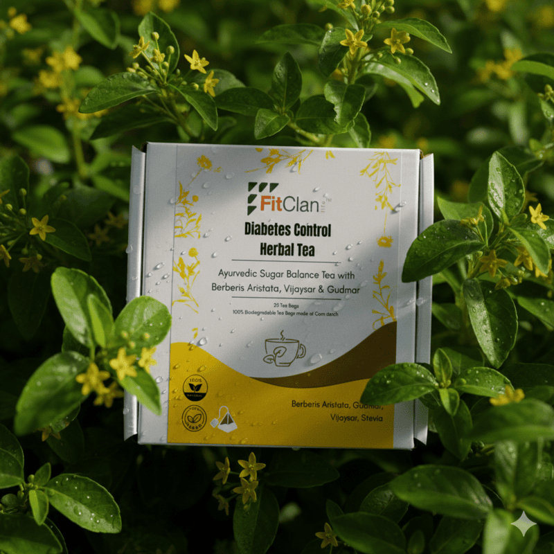 Diabetes Control Herbal Tea | Ayurvedic Sugar Balance Tea with Gudmar & Vijaysar