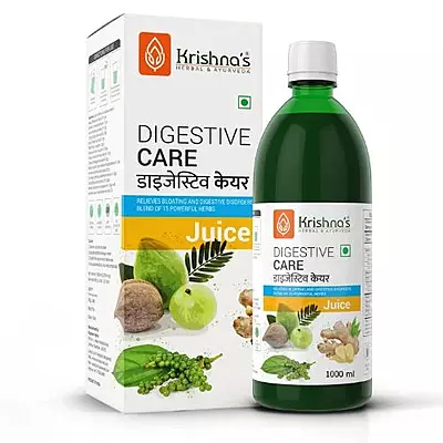 Krishna's Digestive Care Juice - Organic Formula for Healthy Digestion- 1000ml