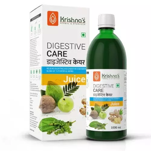 Krishna's Digestive Care Juice - Organic Formula for Healthy Digestion- 1000ml