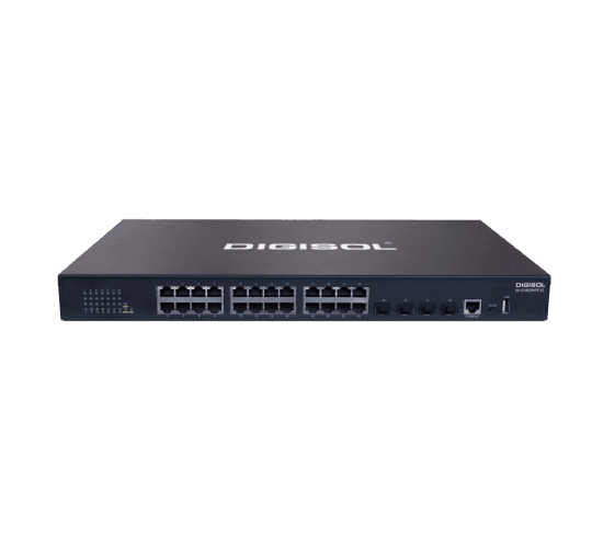 DIGISOL 24 PoE Port L2+ 10G Access Switch – DG-GS4628HPE-XS DIGISOL 24 PoE Port L2+ 10G Access Switch – DG-GS4628HPE-XS