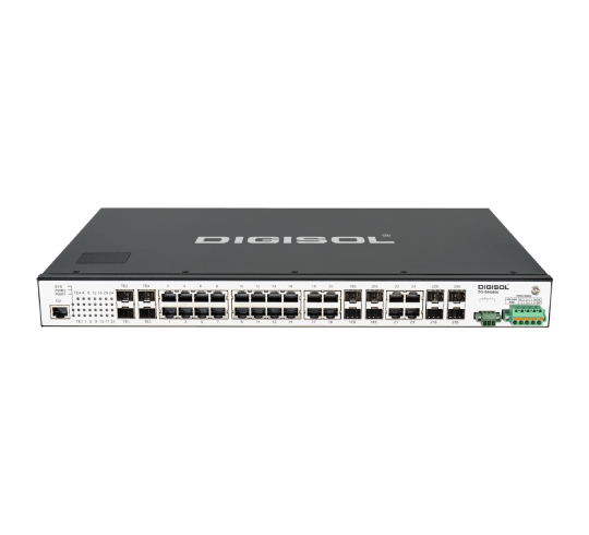 Digisol 24 Port L3-lite Stackable Managed Rack Mount Industrial Switch – DG-IS4628SE