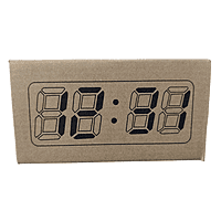 Zigdeal Digital Clock – Clear LED Display  Alarm Function  Desk & Bedside Use