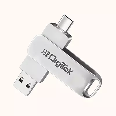 Digitek Dual USB 3.2 64GB Pen Drive with USB-A & Type-C Support – DDUD-64G