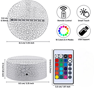 3D Acrylic illusion lights - Krishna Theme