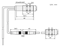 SiRON K060-1 Series M18 Ultrasonic Sensor