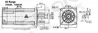 SiRON M202 AC 220V 40 60 80 Flange Servo Motor