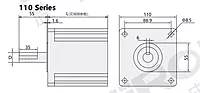 SiRON M271-42 Series Three-phase Stepper Motor