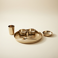 PURE TIN BRONZE THALI SET 11'' PURE TIN BRONZE THALI SET 11''