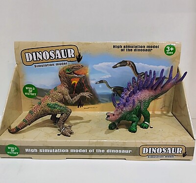 Dinosaur Simulation Model Set of 2 Pcs