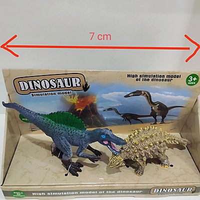 Dinosaur Simulation Model Set of 2 Pcs
