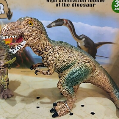 Dinosaur Simulation Model Set of 2 Pcs