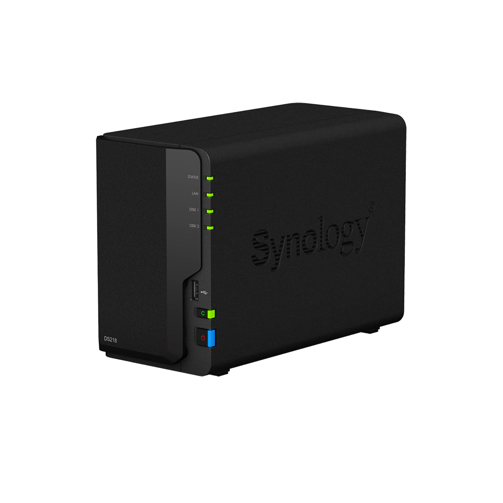 Synology DiskStation DS218 2-Bay NAS | Quad-Core CPU | 2GB DDR4 RAM | 4K Video Transcoding | Ideal for Home & Small Office Storage Synology DiskStation DS218 2-Bay NAS | Quad-Core CPU | 2GB DDR4 RAM | 4K Video Transcoding | Ideal for Home & Small Office Storage