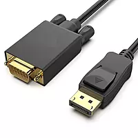 Display Port Male To VGA Male Cable
