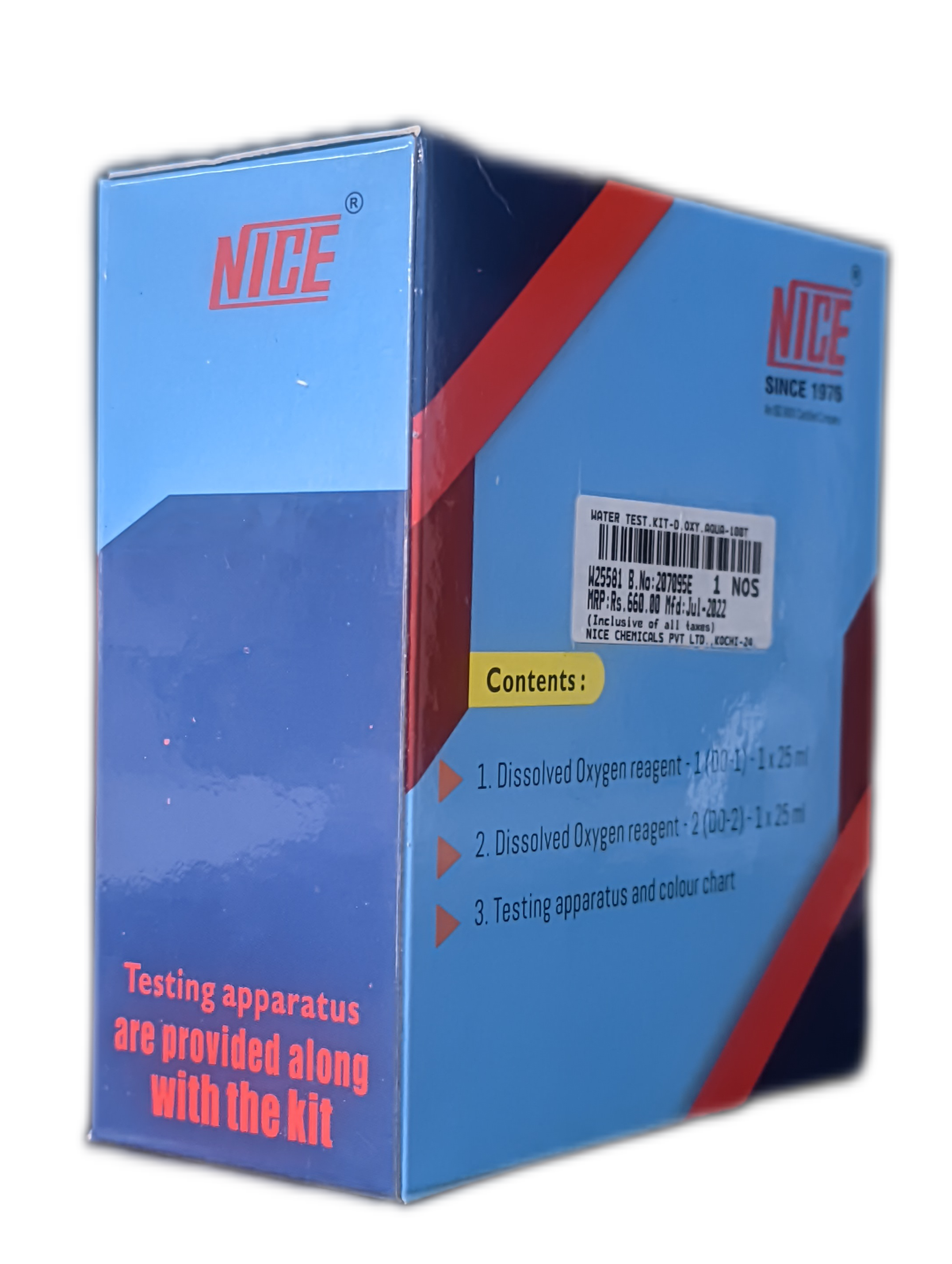 Dissolved Oxygen Test Kit 100Test NICE for Aqua Culture/Pond Water Testing