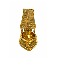 Brass Lord Murugan Temple Diya